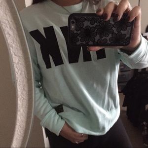 PINK teal sweatshirt